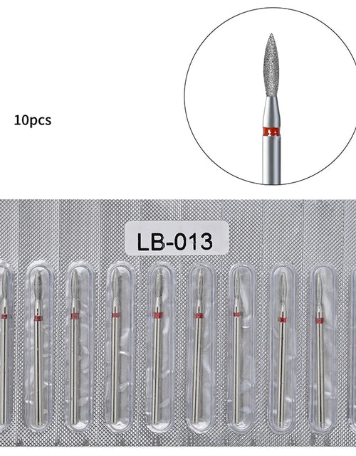 Load image into Gallery viewer, 10Pcs Diamond Milling Cutter For Manicure Electric Nail Drill Bits Accessory Pedicure Machine Nail File Gel Remover Tool
