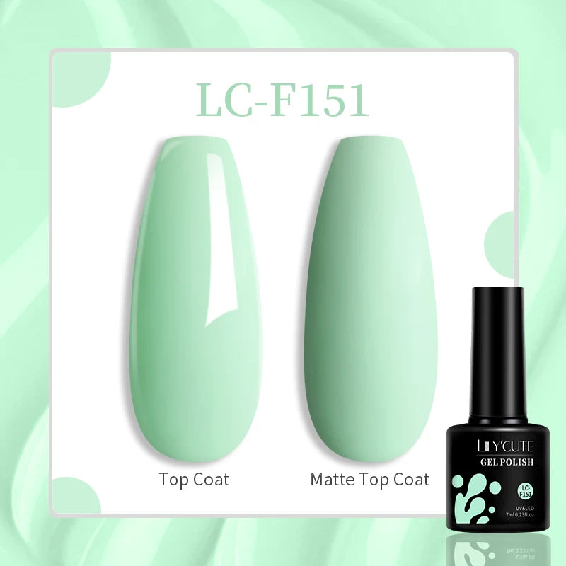 LILYCUTE 7ML Glitter Gel Nail Polish Sparkling Semi Permanent UV Gel Colorful Shinning Gel Varnish Nail Art Soak Off UV LED Gel
