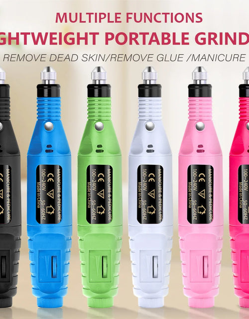 Load image into Gallery viewer, Nail Sander Set Electric Nail Drill Machine Grinding Equipment Milling Cutter For Manicure Pedicure Strong Polishing Tools
