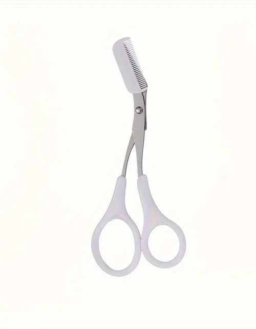 Load image into Gallery viewer, Stainless Steel Eyebrow Trimming Scissors With Comb, Safe Eyebrow Trimming Makeup Tool, Precise Creation Of Perfect Eyebrow Shap
