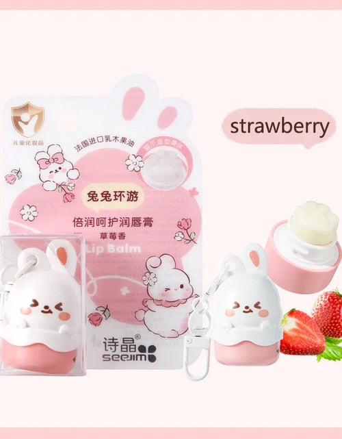 Load image into Gallery viewer, Fruity Children Baby Lip Balm Moisturizer Nutritious Anti Dry Cracking Lip Mask Cute Cartoon Bunny Kids Autumn Winter Lip Care
