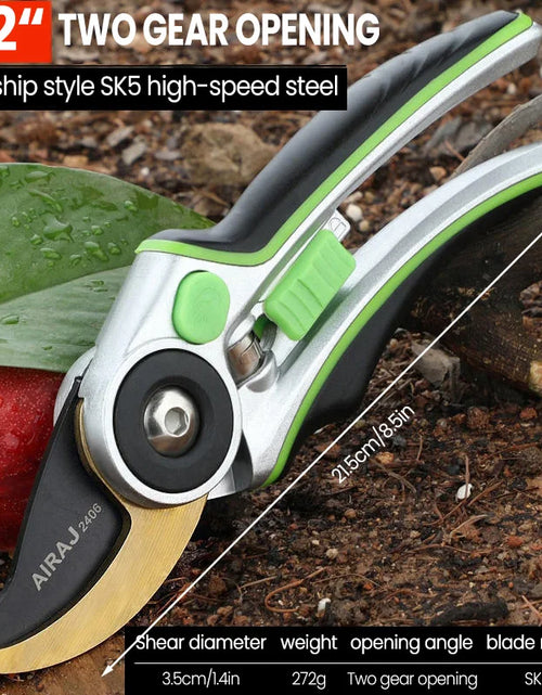 Load image into Gallery viewer, AIRAJ Pruning Shear Garden Tools Labor Saving Scissors Gardening Plant Sharp Branch Pruners Protection Hand Durable

