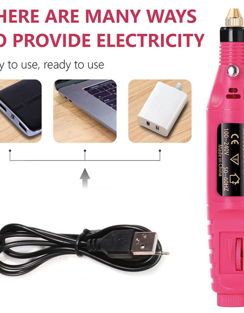 Load image into Gallery viewer, LULAA Electric Nail Drill Machine Set Pedicure Grinding Equipment Mill For Manicure  Professional Strong Nail Polishing Tool
