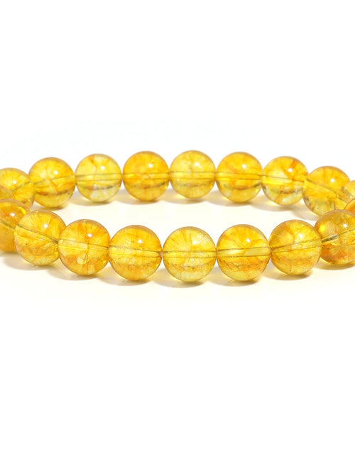 Load image into Gallery viewer, OAIITE Citrine Bracelet for Women Quartz Crystal Agate Jewelry Birthday Gift Yoga Meditation Stretch Wealth Bracelet for Men
