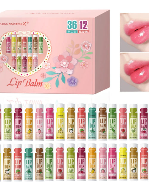 Load image into Gallery viewer, 36PCS Moisturizing Lip Balm set 5g deep moisturizing and brightening lips Party gift for friends
