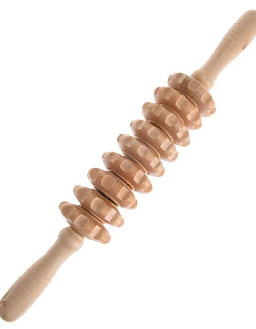 Load image into Gallery viewer, 1 PCS Wood Massage Roller Trigger Points Home Gym Manual Wooden Fascia Massage Roller for Release Cellulite Sore Muscle Blasting
