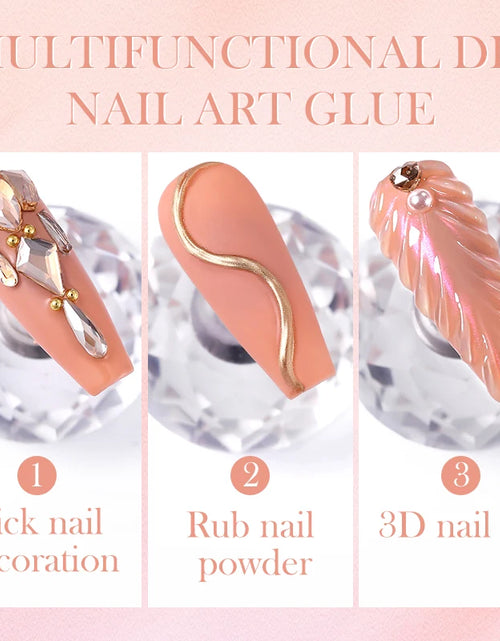 Load image into Gallery viewer, BORN PRETTY Nail Rhinestone Glue 30ML Gel Nail Glue for Nail Charm 3D Nails Bling Gel for Decoration Nails Gems Nail supplies
