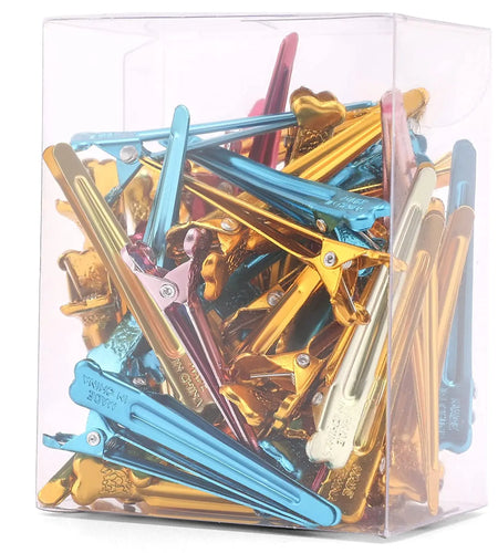 50Pcs Mini Barber Hairdressing Clips Heat Resistant Metal Diy Color Hairpins Pro Salon Haircut Household Styling Hair Clips Tool