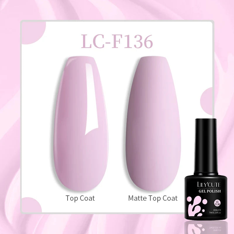 LILYCUTE 7ML Glitter Gel Nail Polish Sparkling Semi Permanent UV Gel Colorful Shinning Gel Varnish Nail Art Soak Off UV LED Gel