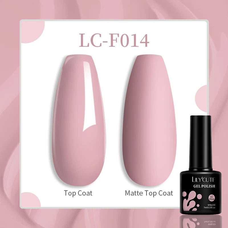 LILYCUTE 7ML Glitter Gel Nail Polish Sparkling Semi Permanent UV Gel Colorful Shinning Gel Varnish Nail Art Soak Off UV LED Gel