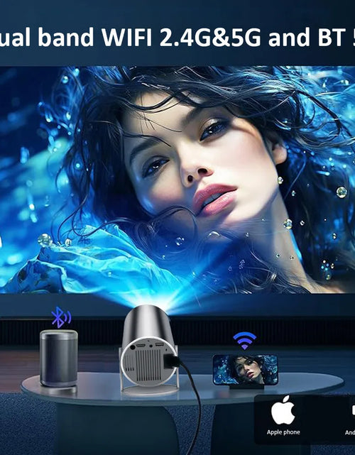 Load image into Gallery viewer, DITONG HY300 Plus HD Projector portatil 4K 1280x720P Android  LED Video Home Theater Cinema Phone mini Proyector Movie HY300 pro
