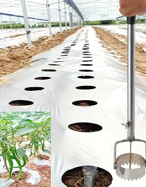 Load image into Gallery viewer, 1pc Durable Metal Greenhouse Film Puncher, Simple Gardening Tool Set, Plastic Film Puncture Tool for Greenhouse Maintenance
