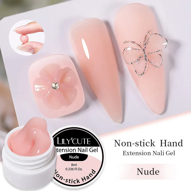 LILYCUTE 6 IN 1 Extension Gel Nail Polish Acrylic Construct Hard Gel Soak Off Self Leveling Reinforcement Gel For Nail HEMA FREE