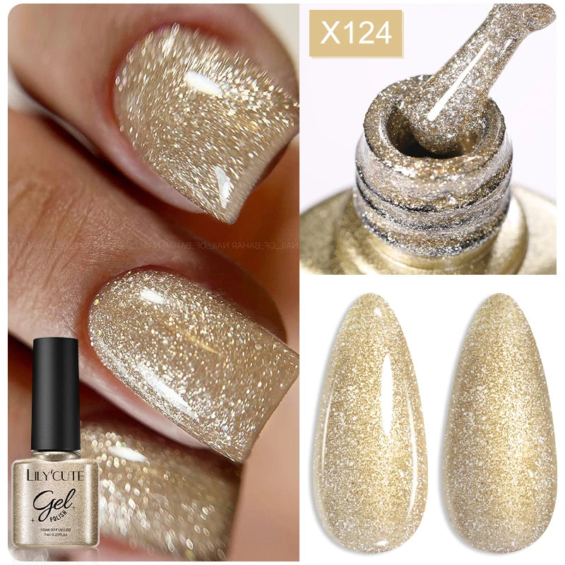 LILYCUTE 6 IN 1 Extension Gel Nail Polish Acrylic Construct Hard Gel Soak Off Self Leveling Reinforcement Gel For Nail HEMA FREE
