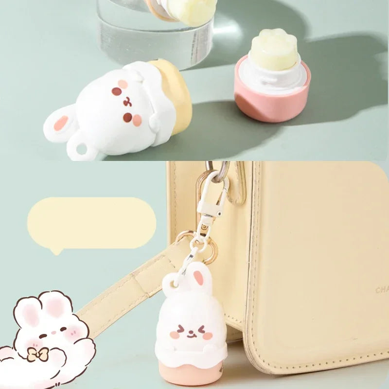 Fruity Children Baby Lip Balm Moisturizer Nutritious Anti Dry Cracking Lip Mask Cute Cartoon Bunny Kids Autumn Winter Lip Care