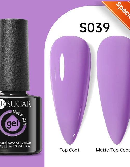 Load image into Gallery viewer, UR SUGAR 7.5ML Blue Black Red Glitter Sequin Color Gel Nail Polish Semi-permanent Varnish For Nail Art Manicure Soak Off UV Gel
