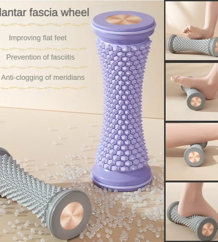 Foot Massager Massage Roller Yoga Massage Ball Plantar Fascia Roller Muscle Relaxation Care Plastic Manual Foot Massager