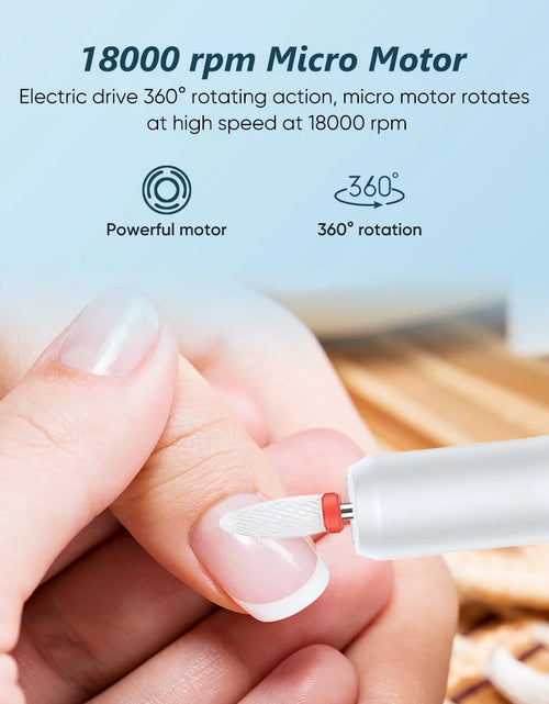 Load image into Gallery viewer, Electric Nail Polisher Drill Bits Professional Nails Grinding Polishing Dead Skin Removal Art Sanding File Pen Manicure Machine
