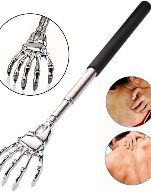 Load image into Gallery viewer, Portable Stainless Steel Telescopic Back Scratcher Extendable Scratcher Back Massager Tool For Blood Circulation Relax Health
