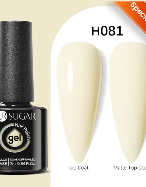 Load image into Gallery viewer, UR SUGAR 7.5ML Blue Black Red Glitter Sequin Color Gel Nail Polish Semi-permanent Varnish For Nail Art Manicure Soak Off UV Gel
