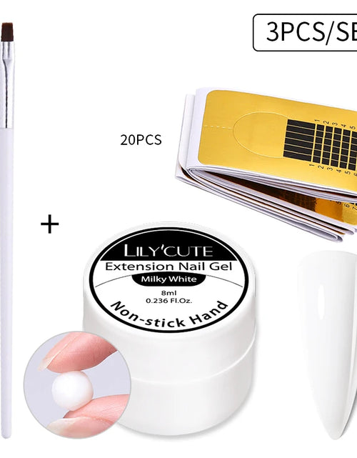Load image into Gallery viewer, LILYCUTE 6 IN 1 Extension Gel Nail Polish Acrylic Construct Hard Gel Soak Off Self Leveling Reinforcement Gel For Nail HEMA FREE
