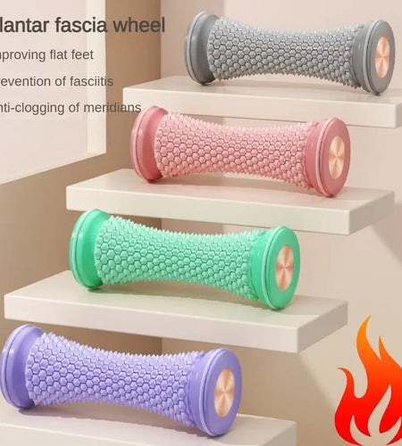Foot Massager Massage Roller Yoga Massage Ball Plantar Fascia Roller Muscle Relaxation Care Plastic Manual Foot Massager