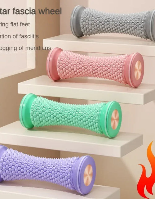 Load image into Gallery viewer, Foot Massager Massage Roller Yoga Massage Ball Plantar Fascia Roller Muscle Relaxation Care Plastic Manual Foot Massager
