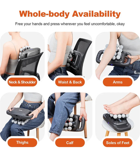 16-Head Fascia Gun High-Frequency Vibration Body Massage Gun Back and Waist Massager Neck Shoulder Massager Muscle masajeador