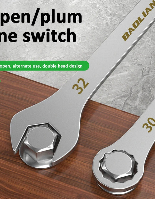 Load image into Gallery viewer, Ultra-thin Open End Wrench 5-32MM Ratchet Wrenches Universal Spanners Dual-purpose Wrench for Bicycle Motorcycle Car Repair Tool

