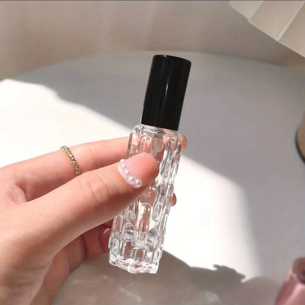 1/3/6pcs+4 accessories 10ml travel mini perfume atomizer container with 3 spray bottles, 2 funnels, 2 dispenser diviners