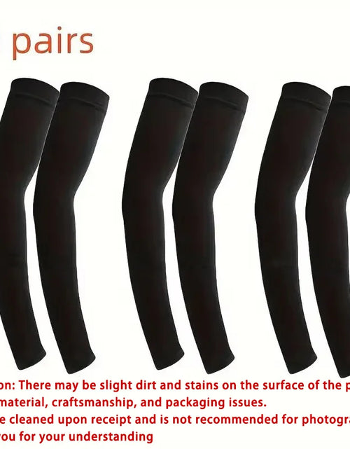 Load image into Gallery viewer, 3 Pair of Breathable Sun Protection Sleeves - Breathable &amp; UV Protective Gear for Sports, Driving, &amp; Outdoor Adventures
