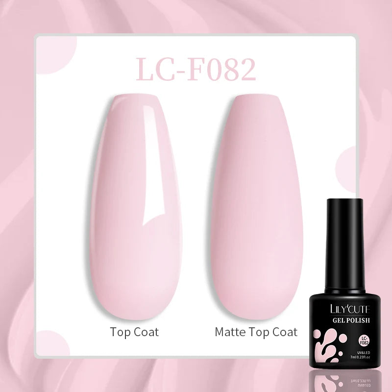 LILYCUTE 7ML Glitter Gel Nail Polish Sparkling Semi Permanent UV Gel Colorful Shinning Gel Varnish Nail Art Soak Off UV LED Gel