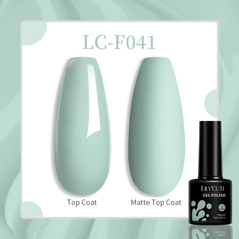 LILYCUTE 7ML Glitter Gel Nail Polish Sparkling Semi Permanent UV Gel Colorful Shinning Gel Varnish Nail Art Soak Off UV LED Gel