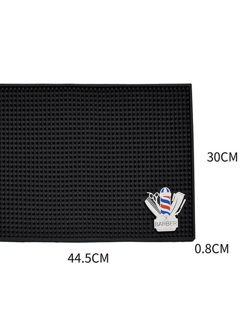 Load image into Gallery viewer, Non-Slip Barber Station Mat Cushion Pad Hairdresser Tool Organizer for Clippers Scissors Comb Trimmers Brushes - Salon Essential
