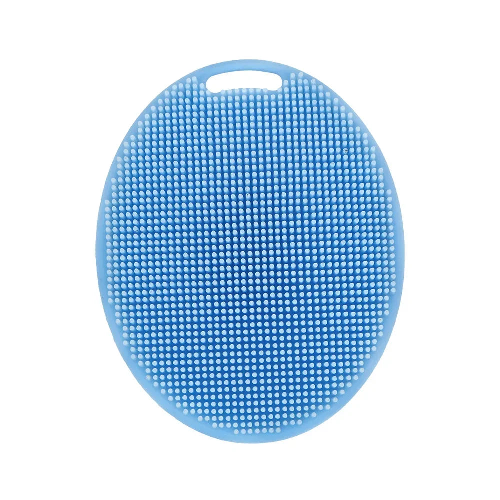Soft Silicone Exfoliating Brush Cleanser Manual Body Cleansing Body Care Scrubber Shower Gentle Massage Silicone Face Bath Brush