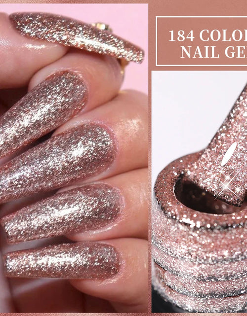 Load image into Gallery viewer, LILYCUTE 7ML Glitter Gel Nail Polish Sparkling Semi Permanent UV Gel Colorful Shinning Gel Varnish Nail Art Soak Off UV LED Gel
