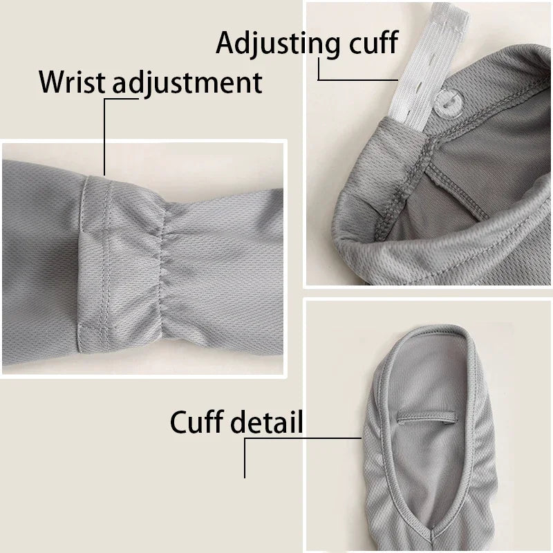 1 Pairs Anti-sunburn Sleeve Summer Uv Solar Arm Sleeves Women's Driving Sun Protection Long Sleeve Adjustable Cuffs