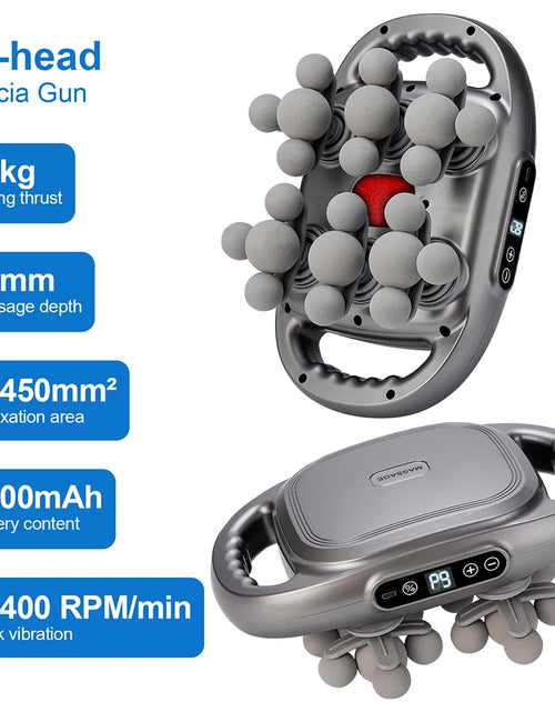 Load image into Gallery viewer, 16-Head Fascia Gun High-Frequency Vibration Body Massage Gun Back and Waist Massager Neck Shoulder Massager Muscle masajeador
