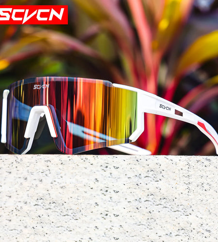 SCVCN New Outdoor Cycling Sunglasses Men Road Driving Bike Glasses  Sports Mountain Climbing Women Bicycle Cycling UV400 Goggles