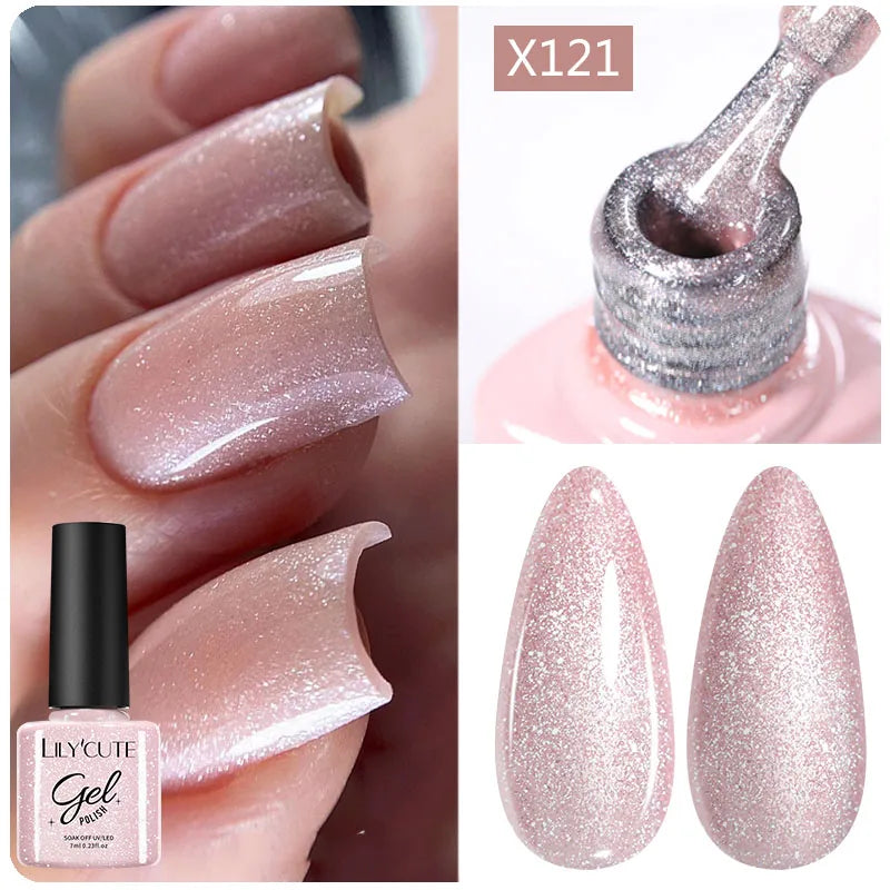 LILYCUTE 6 IN 1 Extension Gel Nail Polish Acrylic Construct Hard Gel Soak Off Self Leveling Reinforcement Gel For Nail HEMA FREE