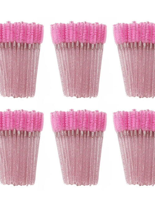 Load image into Gallery viewer, ANNAFRIS 50Pcs  Disposable Eyelash  Brush Soft Head Crystal Eyebrow Brush Lash Extension Brush  Mascara Wand Makeup Tool
