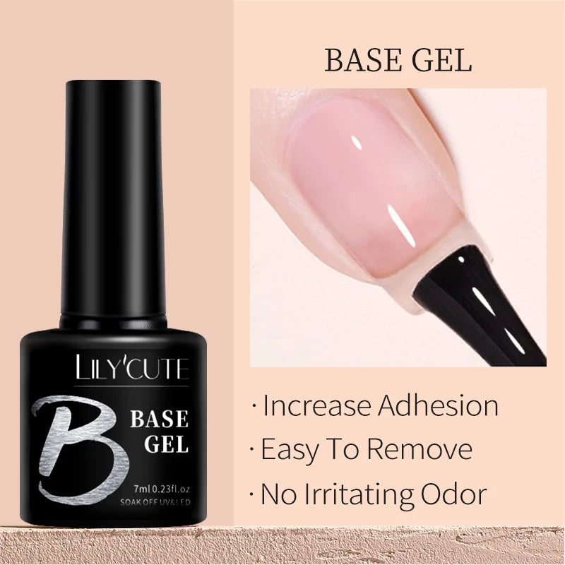 LILYCUTE 6 IN 1 Extension Gel Nail Polish Acrylic Construct Hard Gel Soak Off Self Leveling Reinforcement Gel For Nail HEMA FREE
