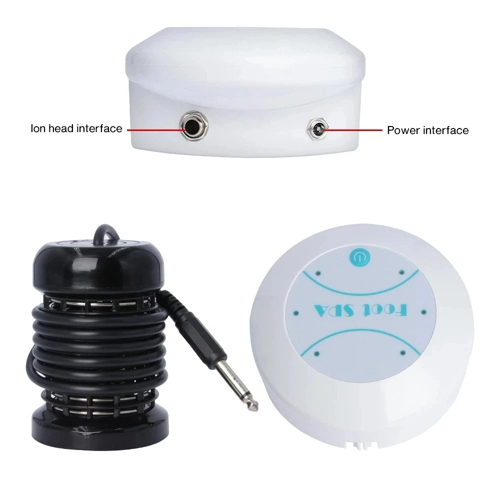 Detox Ionic Foot Spa Bath Machine vibration Whirlpool Care Arrays Aqua Healthy Therapy Deep Tissue Clean Foot Bath Spa Massager