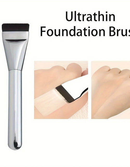 Load image into Gallery viewer, 1/2Pc Multi-Use Foundation Ultra-Fine, Hypoallergenic Nylon Bristle Oval Foundation Brush - Perfect for Face Contouring

