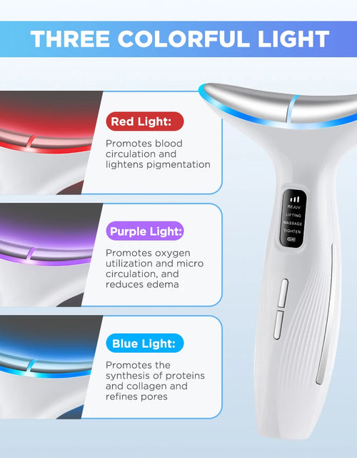 Load image into Gallery viewer, 3 Massage Modes Microcurrent Neck Beauty Device Face Lifting Firming Massage Neck Beauty Instrument Tighten Skin Care Tool

