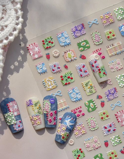 Load image into Gallery viewer, 1pcs Cute A bag of Starfish Nail Charm Stickers 3D Jelly Ocean Fish Bubble Adhesive Nail Sticker DIY Summer Nail Art Decorations
