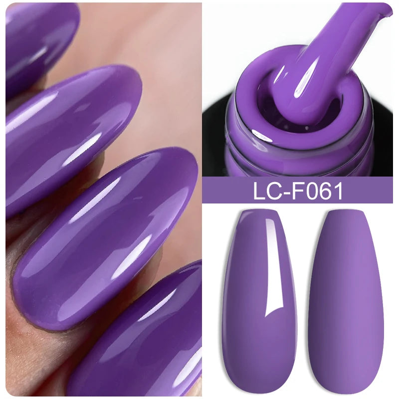 LILYCUTE 7ML Glitter Gel Nail Polish Sparkling Semi Permanent UV Gel Colorful Shinning Gel Varnish Nail Art Soak Off UV LED Gel
