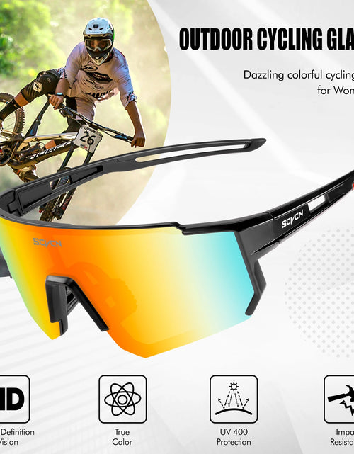 Load image into Gallery viewer, SCVCN New Outdoor Cycling Sunglasses Men Road Driving Bike Glasses  Sports Mountain Climbing Women Bicycle Cycling UV400 Goggles
