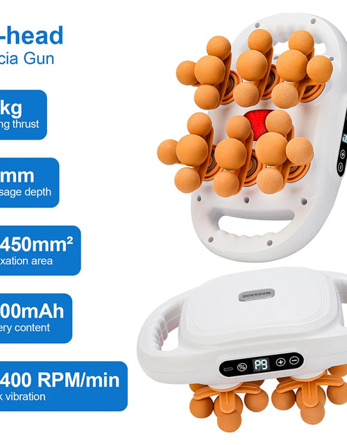 Load image into Gallery viewer, 16-Head Fascia Gun High-Frequency Vibration Body Massage Gun Back and Waist Massager Neck Shoulder Massager Muscle masajeador
