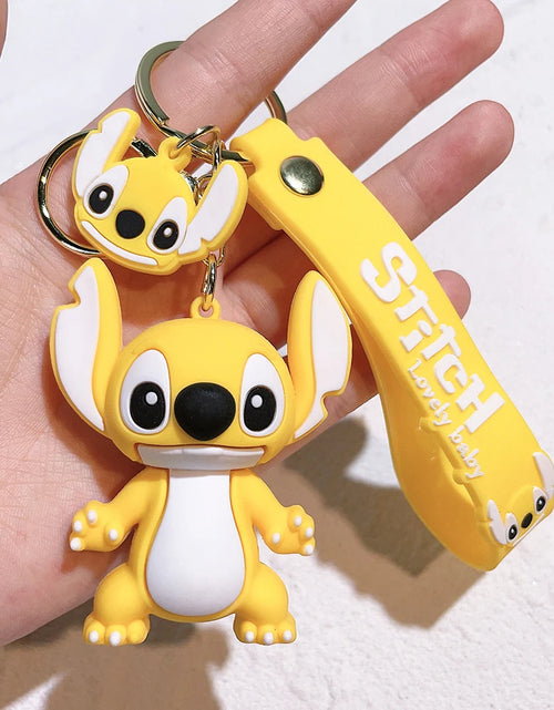 Load image into Gallery viewer, Lilo &amp; Stitch Toys Keychian Anime Stitch Pendant Keychain Sweet Pink Angel Keychians Women Car Keyring Girl Birthday Gift
